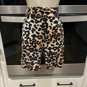 Heart Hips Leopard Print Women's Bike shorts